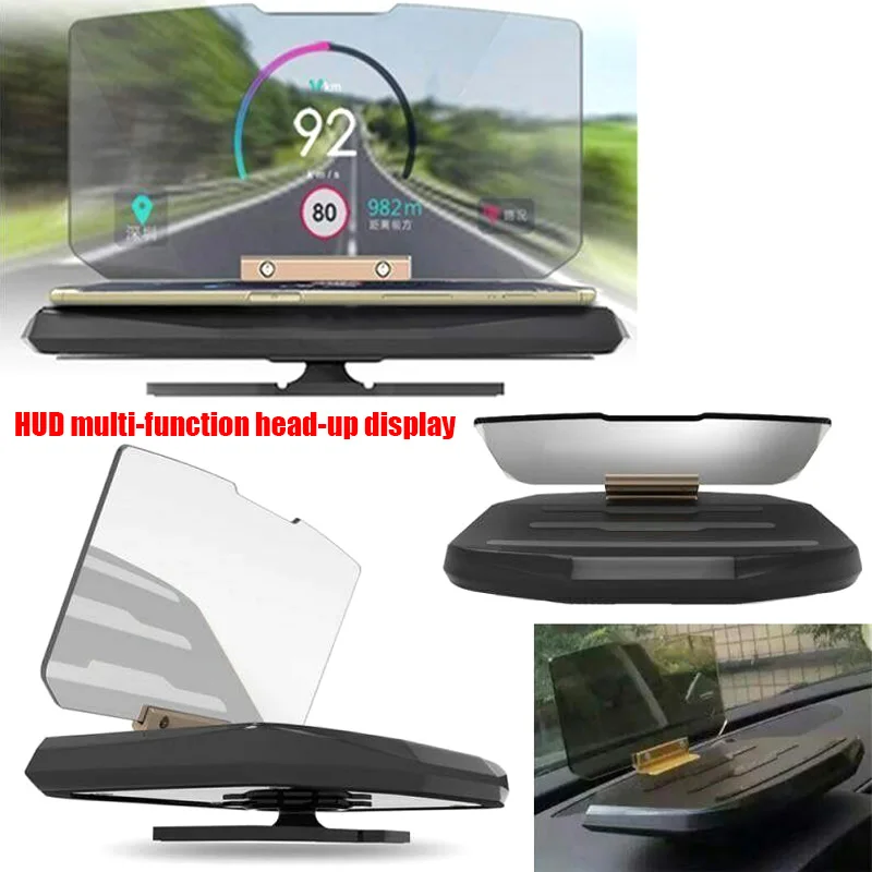Дисплей Head-up для навигации по мобильному телефону держатель Регулируемая база для вождения автомобиля NR