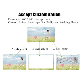 

Crop-free Laptop skin sticker 15.6inch for acer dell hp Samsung customize Shell screen keyboard protective film waterproof Kit