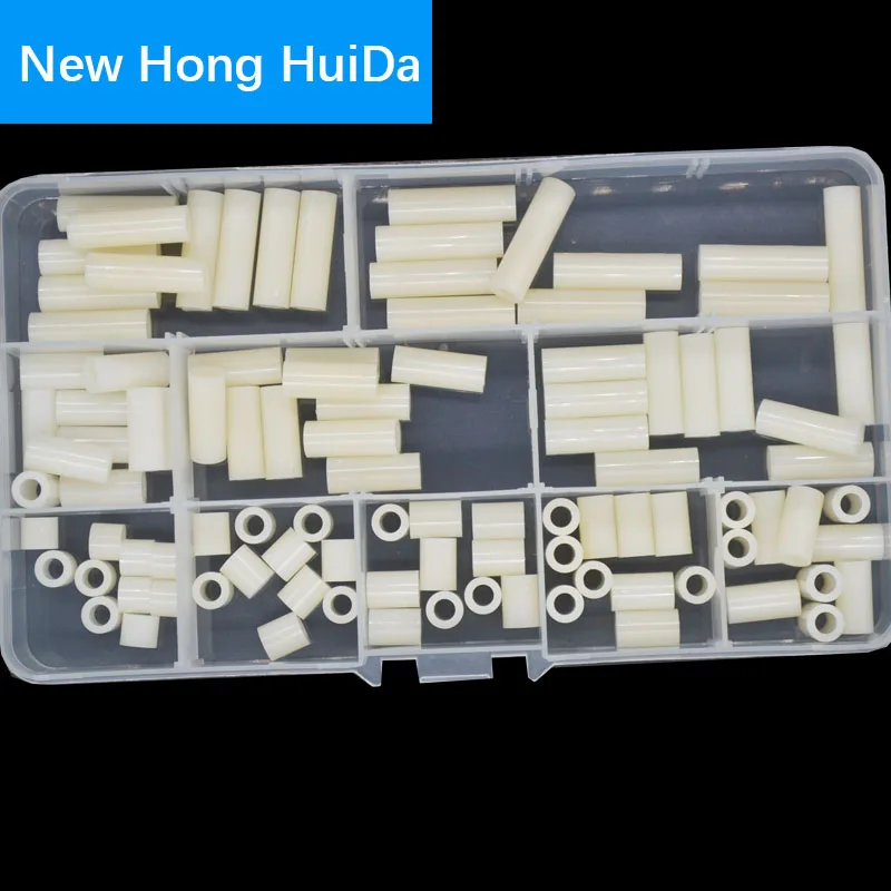 

White ABS Round Column Motherboard Plastic Spacer For PCB M4 Assortment Kit Set