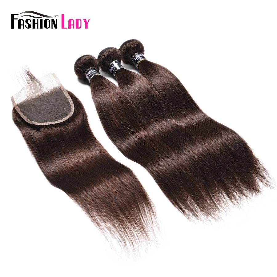 Женские перуанские пряди из натуральных волос 3/4 шт. 4 #|bundles with lace closure|bundles closurebundles