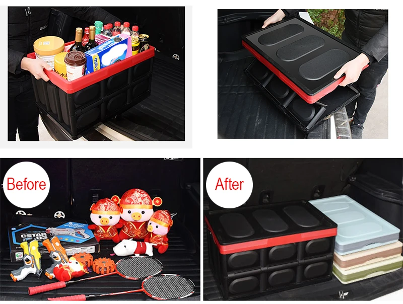 Collapsible Multifunction Car Trunk Stowing Storage box For Chevrolet Cruze Aveo Opel Insignia Ssangyong kyron rexton Honda