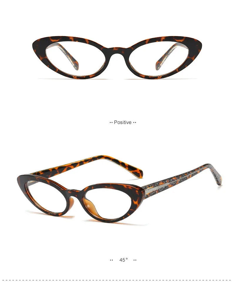 Fashion Luxury Women TR90 Flexible Glasses Frame Business Style Female Small Oval Ultralight Eyeglasses Trending Optical Glasses