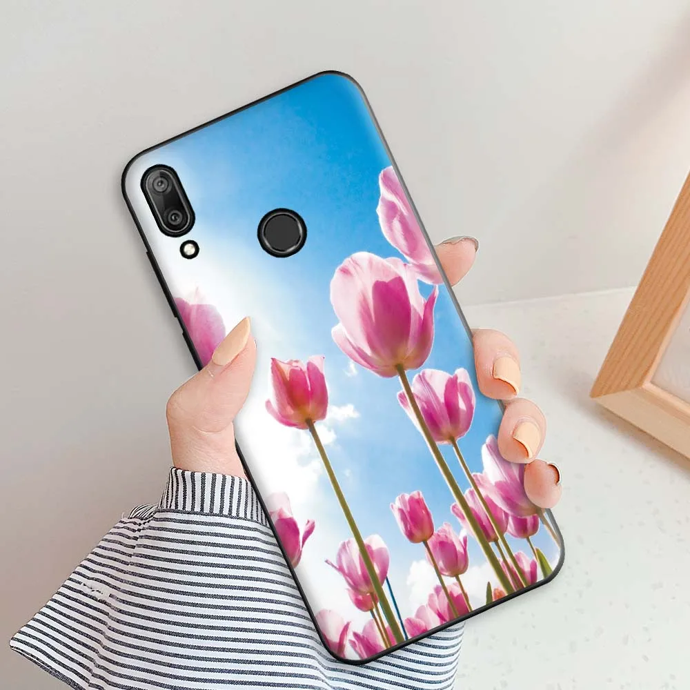 Case For Huawei Y7 2019 Case Huawei Y7 2019 Silicone 6.26 inch Soft TPU Back Cover Case For Huawei Y7 2019 Y 7 2019 Coque Angel smartphone pouch Cases & Covers