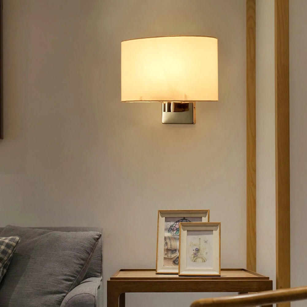 E27 Led Настенный бра для отеля, гостиной, спальни, прикроватный хром, белый, для помещений, для учебы, современный светильник, украшение дома, коридор, Ресторан