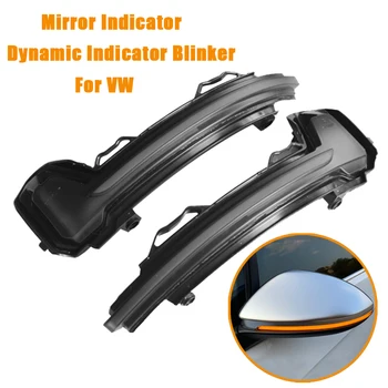 

Rearview Mirror LED Dynamic Turn Signal Light For VW Tiguan MK2 2017 2018 2019 Touareg MK3 2019(EU) Repeater Light