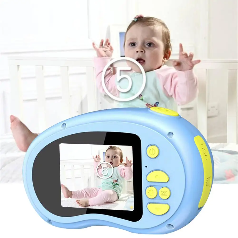

Kids HD Digital Camera Toy Shockproof Camera Silicone Soft Cover Photography Mini SLR Cartoon Camera