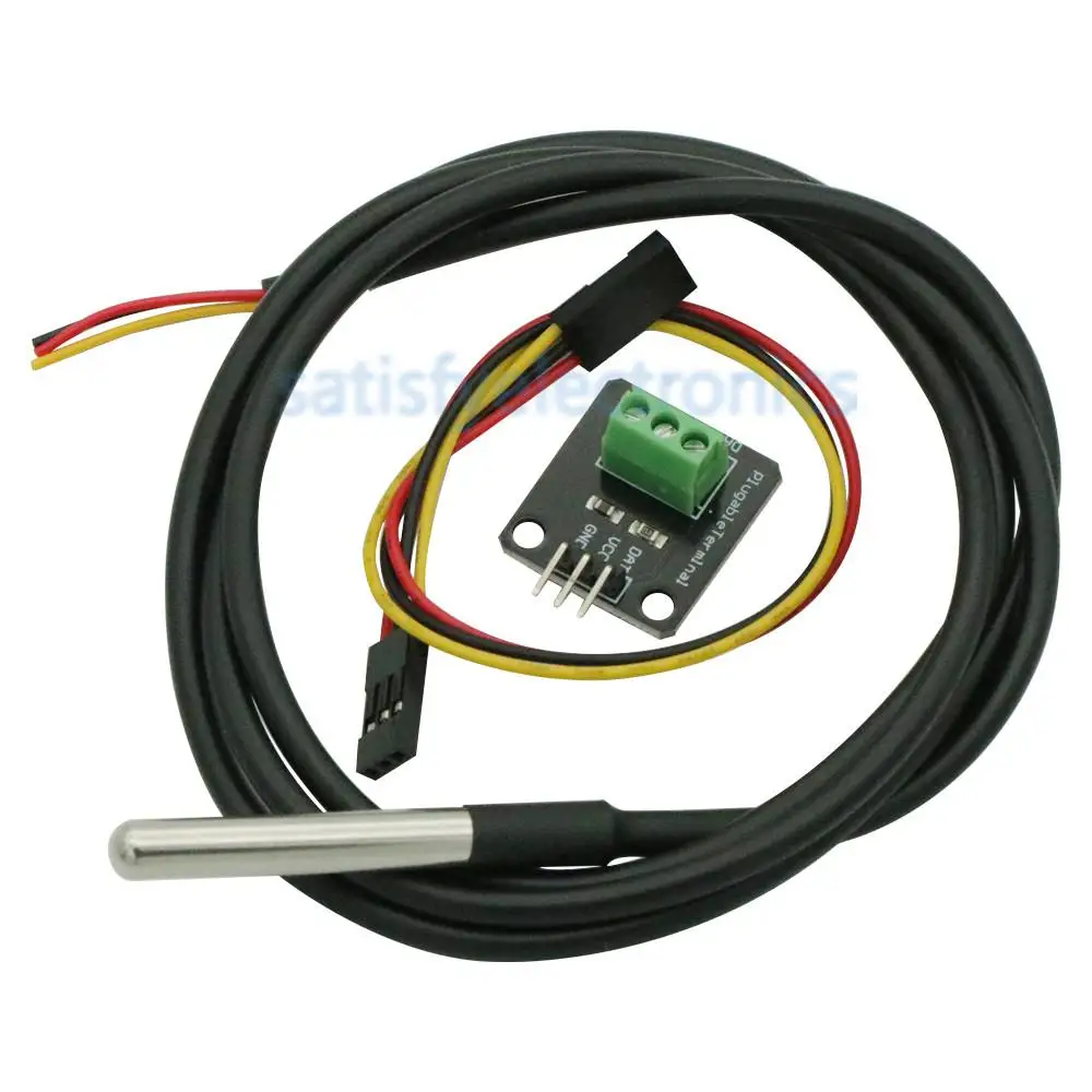 DS18B20 Digital Waterproof Temperature Sensor Module Kit Stainless ...