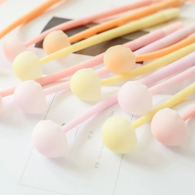 3 шт./лот, гелевая ручка Kawaii с черными чернилами, креативная цветная гелевая ручка, милый подарок для студентов, канцелярские принадлежности для офиса, школы, 040230