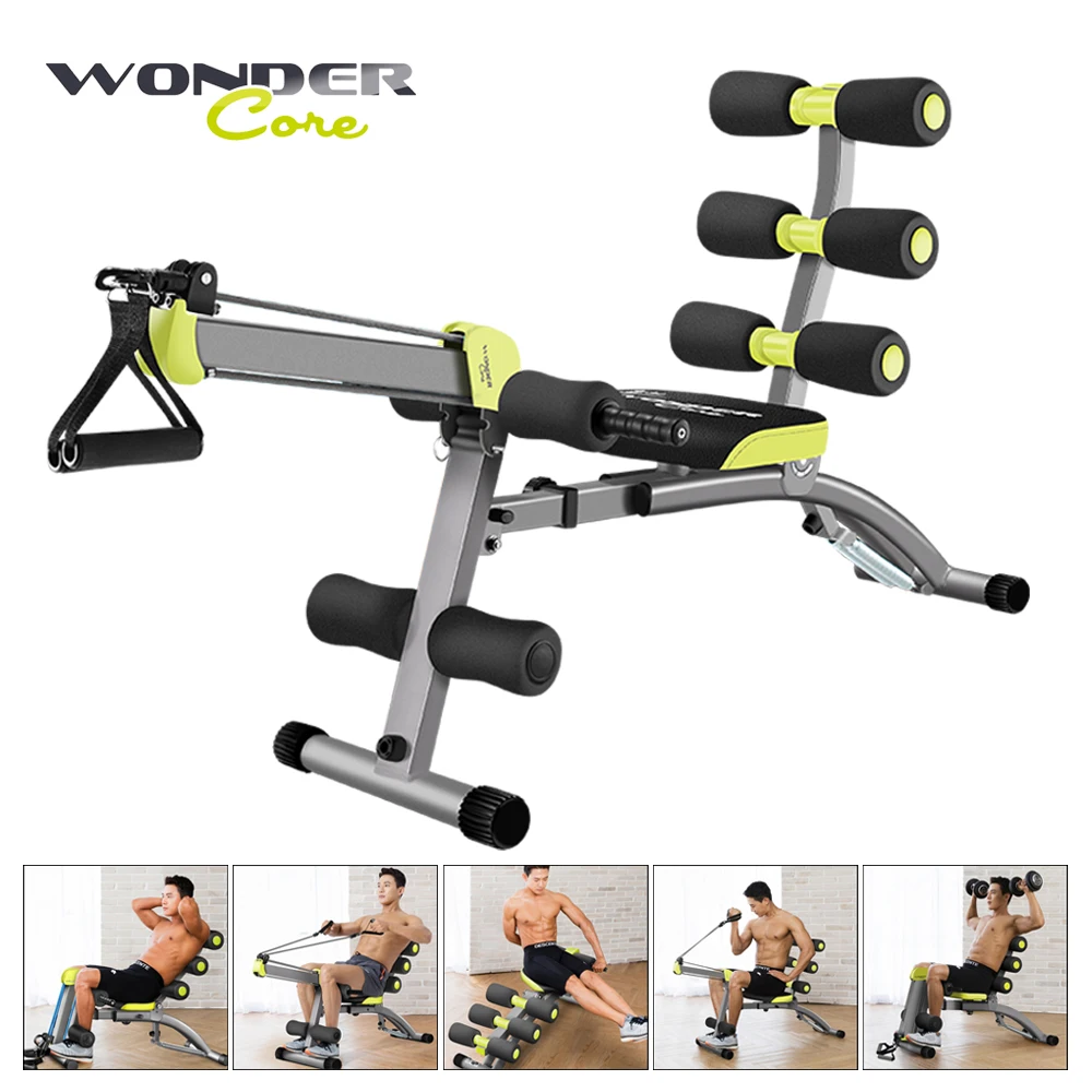 Wonder Core Fitnessgerät Heimtrainer Rudergerät Multi Gym Hometrainer Fitness 