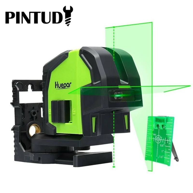 

8211G Green Cross Multiusos Line Laser Level with 2 Plumb Dots Professional Self Leveling Plumb Dots Niveles Para Construcion