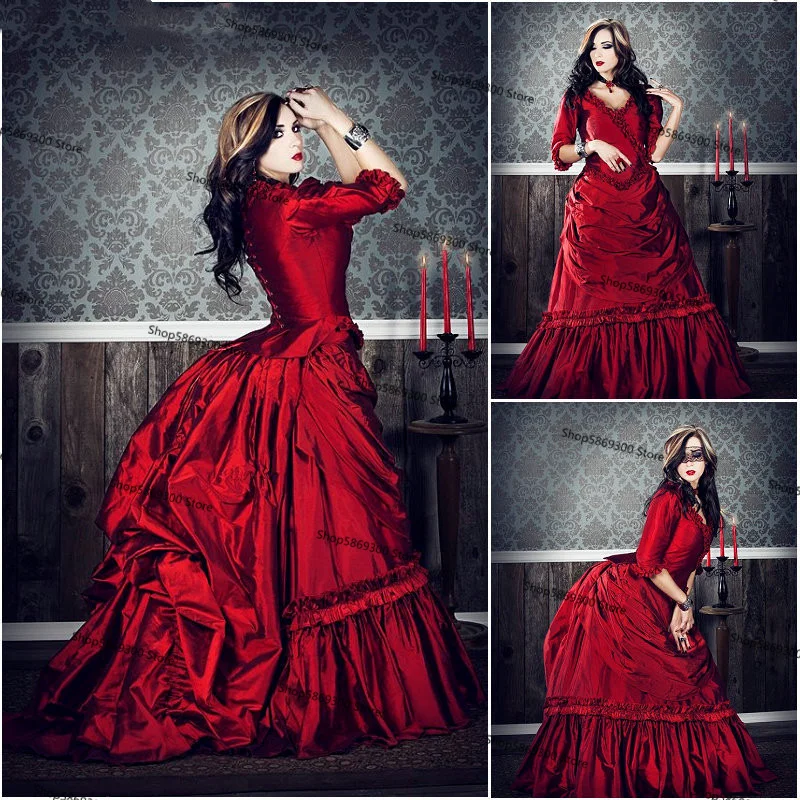 Victorian Gothic Bustle Prom Formal ...