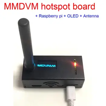 

MMDVM Hotspot board P25 DMR Dstar YSF + Raspberry pi + OLED display + Antenna Built-in WiFi