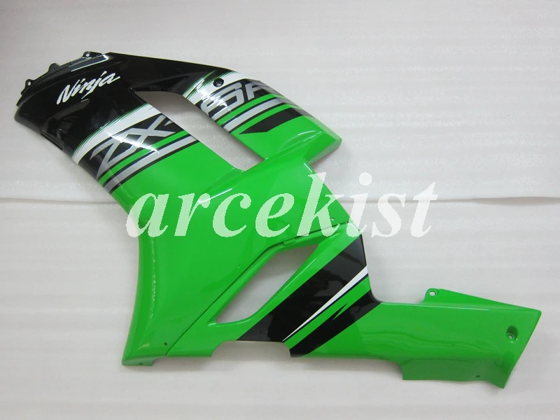 ABS мотоцикл Обтекатели наборы Подходит для Kawasaki Ninja ZX-6R ZX6R 2007 2008 07 08 636 на заказ Зеленый Черный