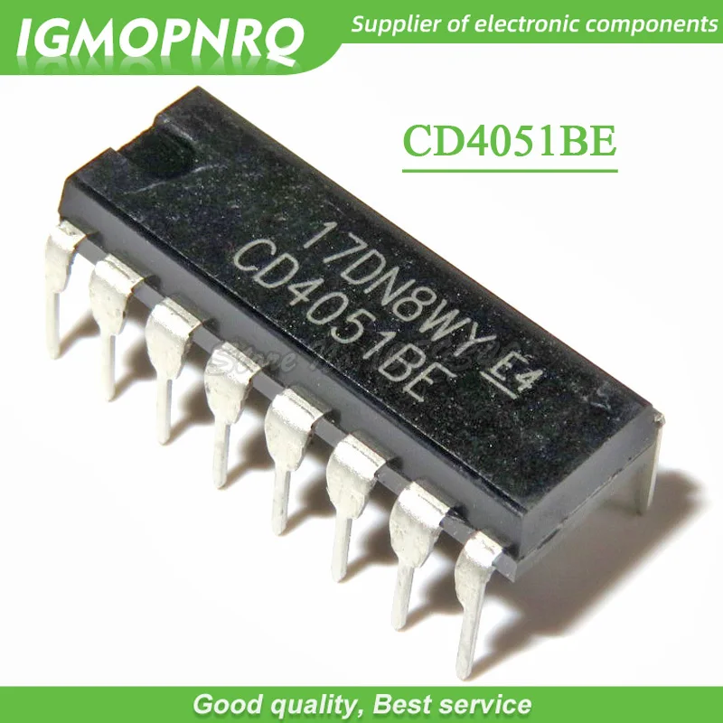 10 шт./лот CD4051BE CD4051 DIP-16 мультиплексор акции новый оригинальный | Электронные