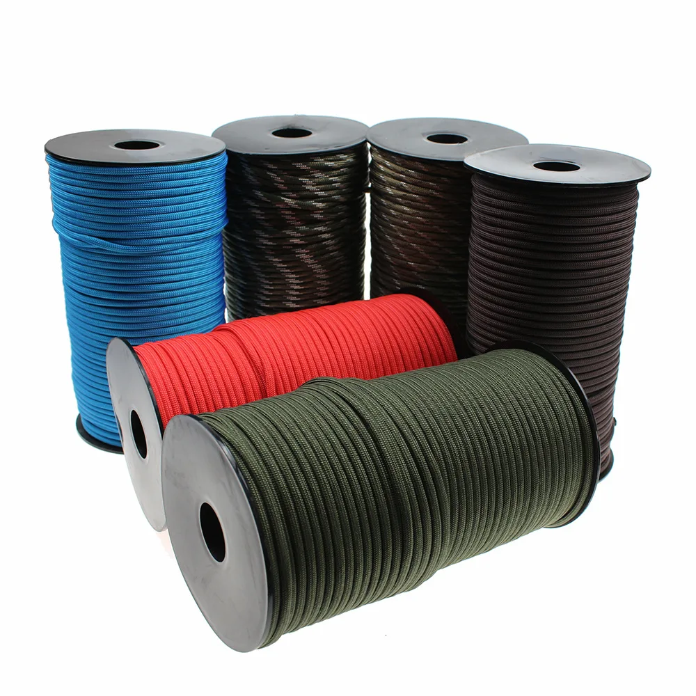 Paracord веревка военный стандарт 9 ядер 4 мм 100 м 550|Паракорд| |