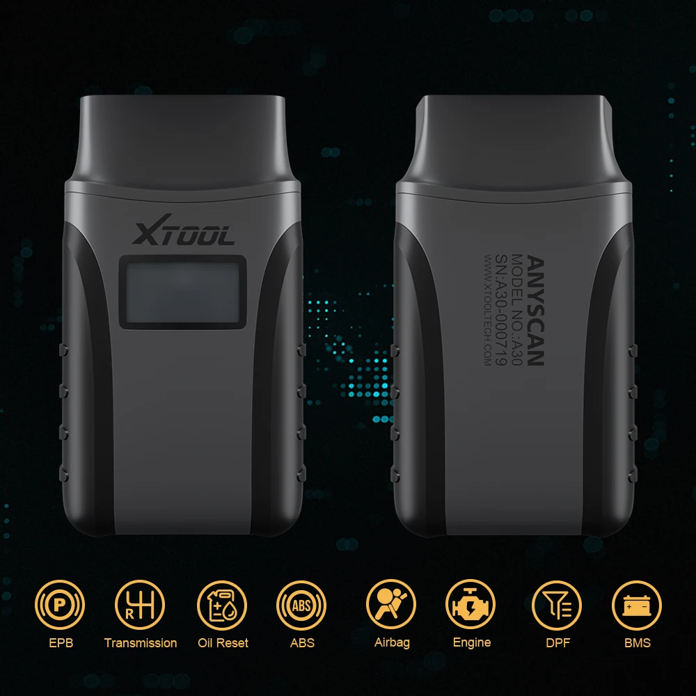 XTOOL Anyscan A30 все системы автомобильный детектор OBD2 считыватель кодов OBD 2 сканер для EPB сброса масла ODB2 диагностический инструмент лучше ThanMD802