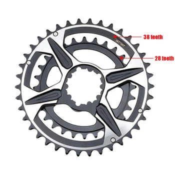 

Bike Bicycle Mountain Aluminum Alloy Direct Mount Narrow Wide Crankset Chainring Compatible H7JP