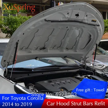 

FIT FOR Toyota Corolla 2014-2019 11TH CAR BONNET HOOD LIFT SUPPORT SPRING GAS SHOCK STRUT BAR HYDRAULIC ROD CAR STYLING