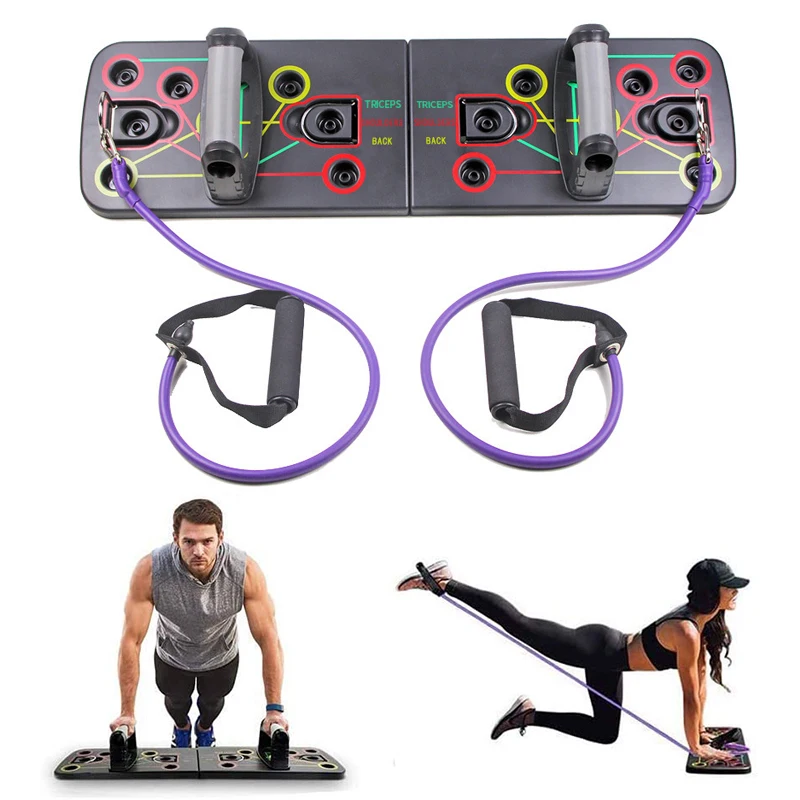 

Foldable Push Up Rack Board Push-up Stands Muscle Body Building Board System Fitness Equipment Gym Home Workout Dropshipping