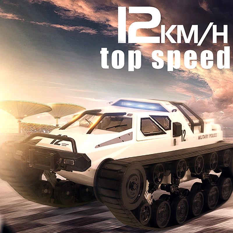 Bargain Offer of  1/12 2.4G Drift RC Tank Car High Speed Full Proportional Control Vehicle Model Rover Vehicle Model 