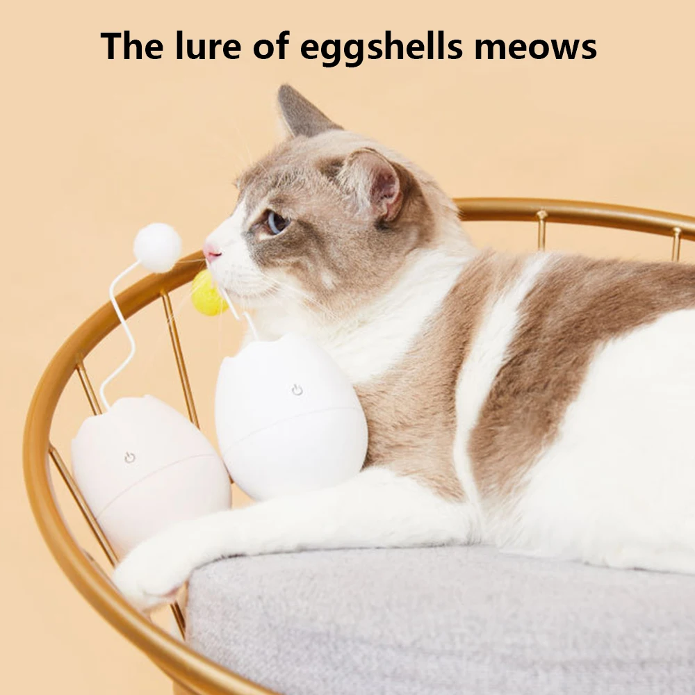 

Electric Pet Cat Toys Automatic Cat Funny Cat Interactive Ball Toy Intelligent Pet Cat Rotation Ball Toy With Colorful LED Light
