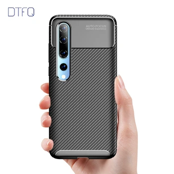

For Xiaomi Mi 10 Case Soft TPU Matte Back Cover Skin Carbon Fiber Shockproof Silicone Case for Xiaomi Mi 10 Pro 5G