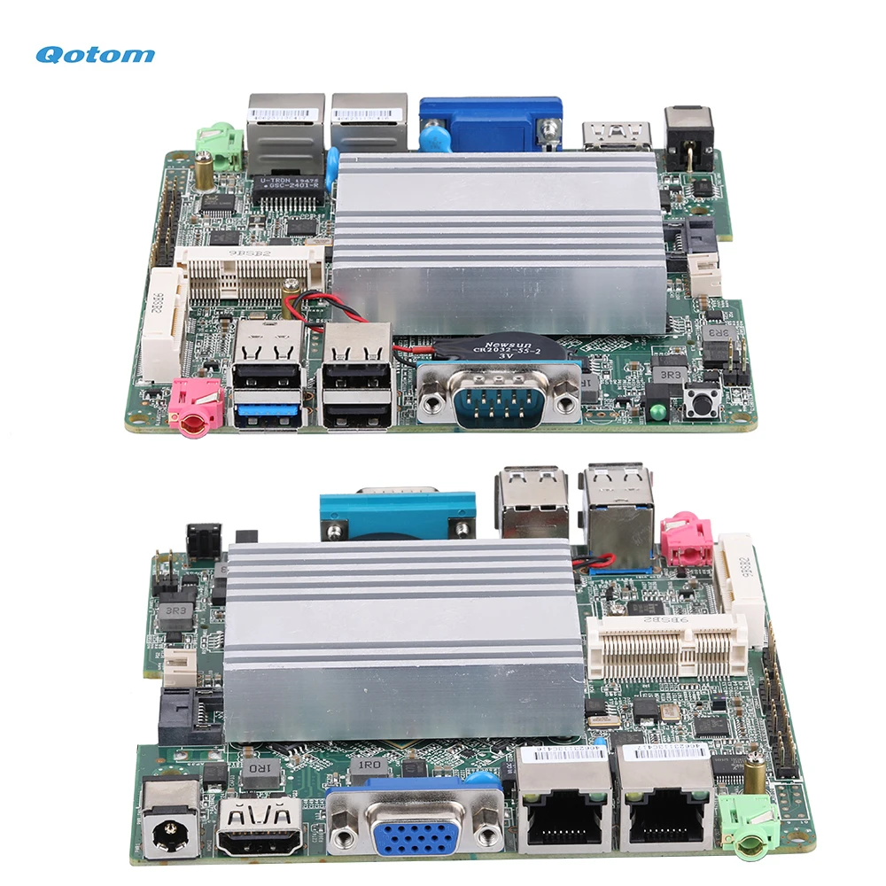 Материнская плата Qotom Mini ITX с процессором celeron j1900 на борту четырехъядерный