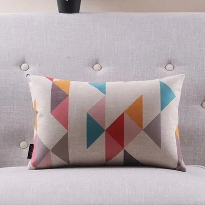 Разноцветный чехол для подушки с геометрическим рисунком в скандинавском стиле, чехол для подушки для кемпинга, наволочка для подушки на заказ, качественный домашний декор, наволочка для подушки