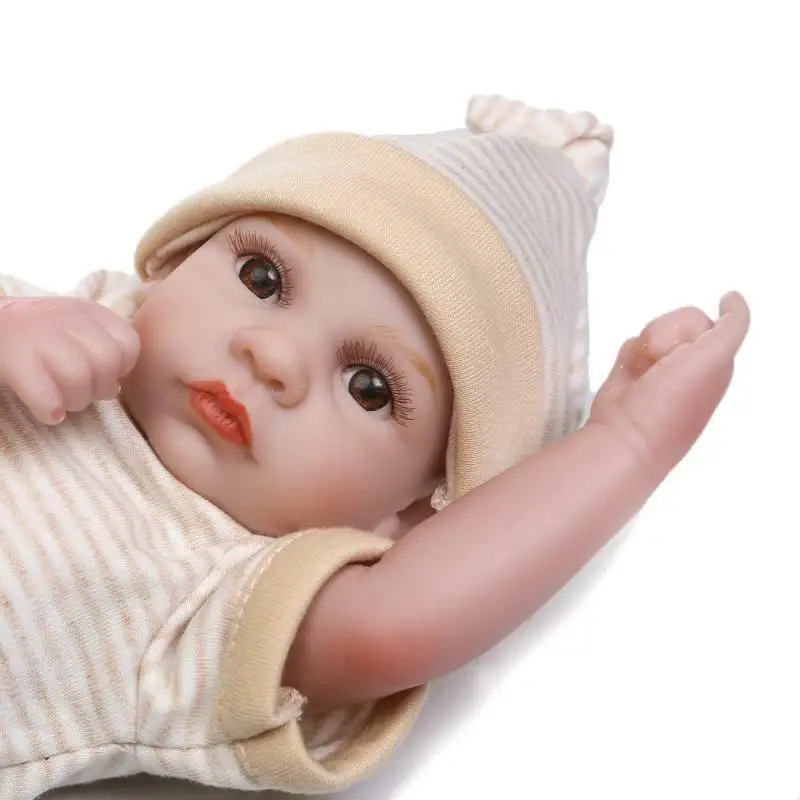 2 шт., близнецы, Реборн, Bebe, мальчик, девочка, полное тело, силикон, 10 дюймов, живой ребенок, куклы, детские игрушки для девочек, американские игрушки для девочек, для детей