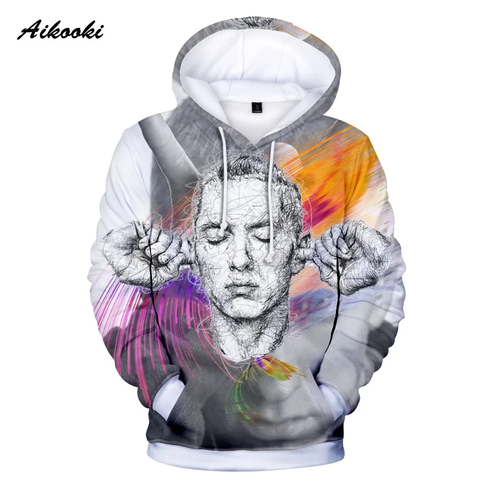 2020New Casual EMINEM 3D толстовки с принтом Rapper Eminem для мужчин/женщин пуловер уличная