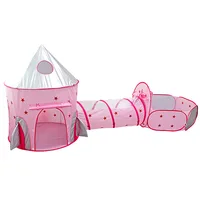 3In1 Portable Space Capsule Tent Space Yurt Game Play Tent Outdoor Ball Pool Indoor Crawling Tunnel For Kids Baby Play House 2