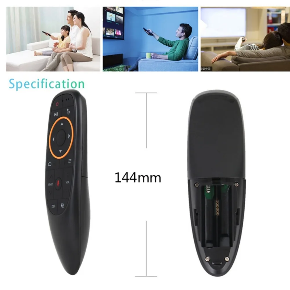 Универсальный пульт дистанционного управления T5 Mic 2,4G Air mouse Клавиатура IR Android tv Box