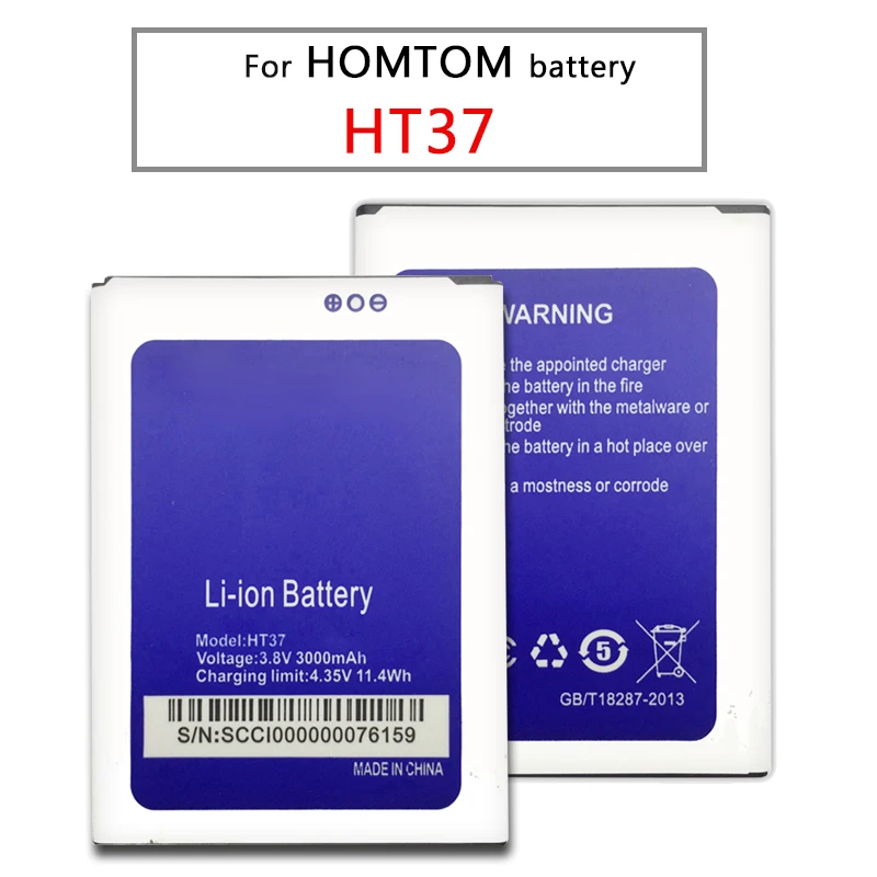 For HOMTOM HT37/HT37 Pro/HT37Pro 3000mAh Battery Batteries | Мобильные телефоны и аксессуары