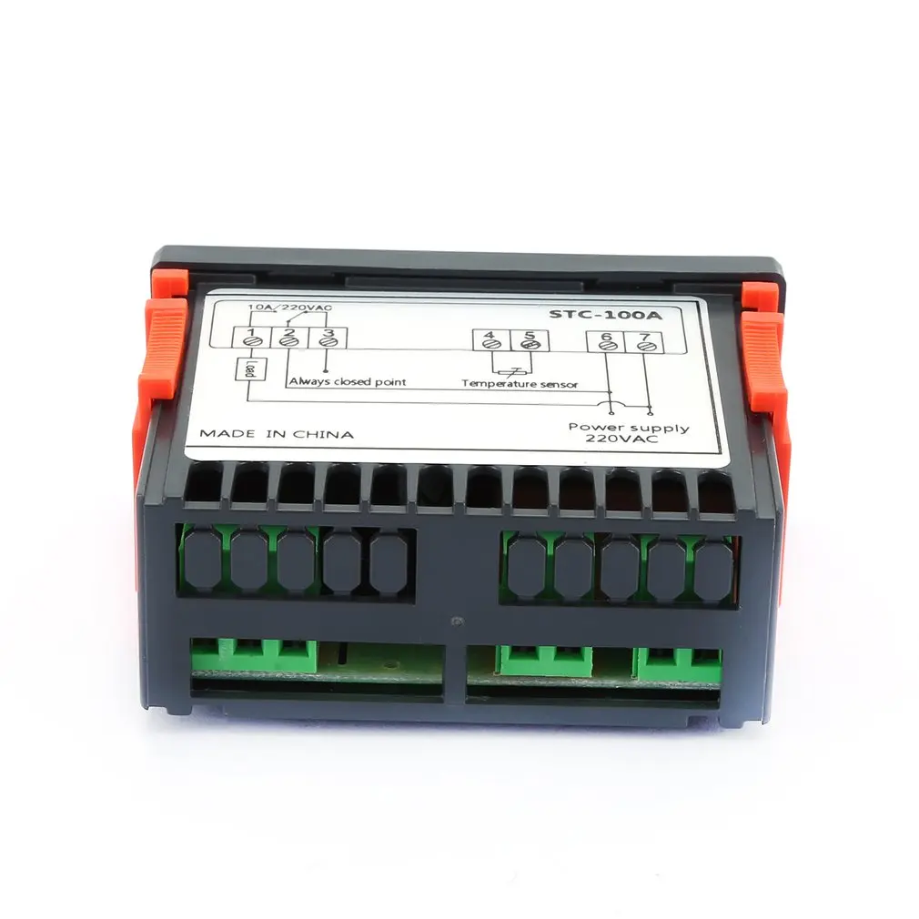 Digital Temperature Controller Cool Heat Refrigerator Thermostat Regulator Thermoregulator Thermocouple Sensor STC-100A