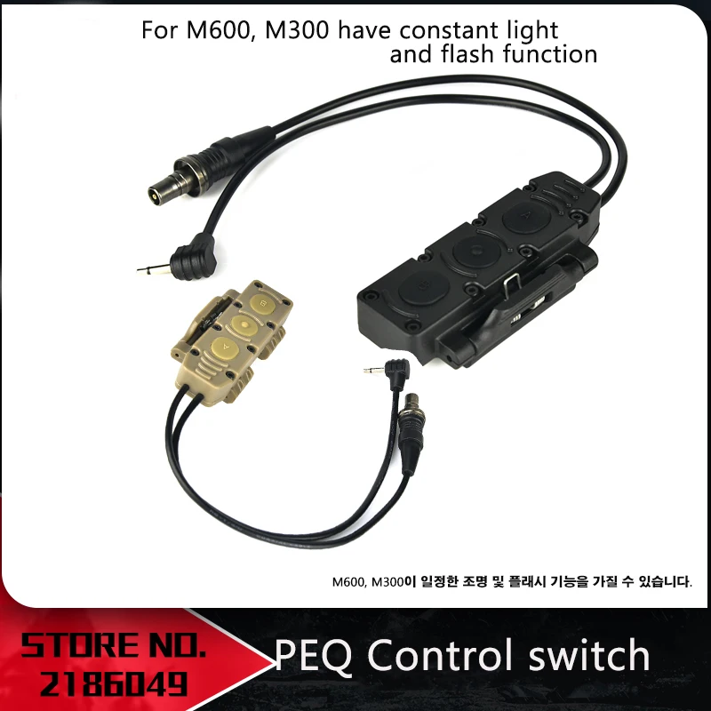 

Airsoft Tactical can strobe Augmented Pressure Switch Double Switch For PEQ-15 PEQ-16A an peq airsoft DBAL EX447