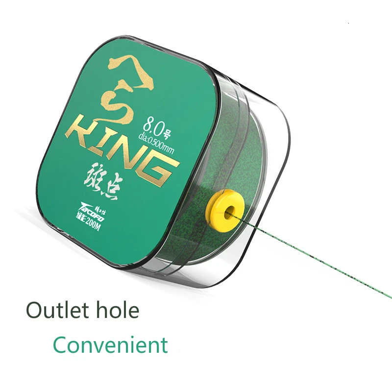 200 метров пестрая нейлоновая фторуглеродная леска для ловли карпа ...