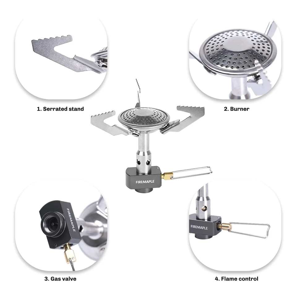 Fornello A Gas Da Campeggio Fire-Maple Buzz - Ultra Leggero E Pieghevole - Foto 5