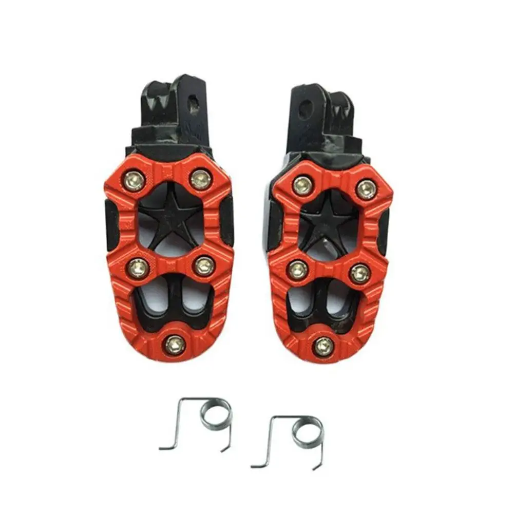

Universal Motorcycle Pedal 8mm Aluminum Alloy Footrest Pedals With Spring Pedals Motorcycle Accessories