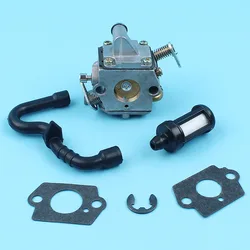 Juntas de Filtro De Combustível Linha de Mangueira Clip Para Stihl carburador Carb MS180 MS170 017 018 Substituir Zama Motosserra Peças C1Q S57B бензопила