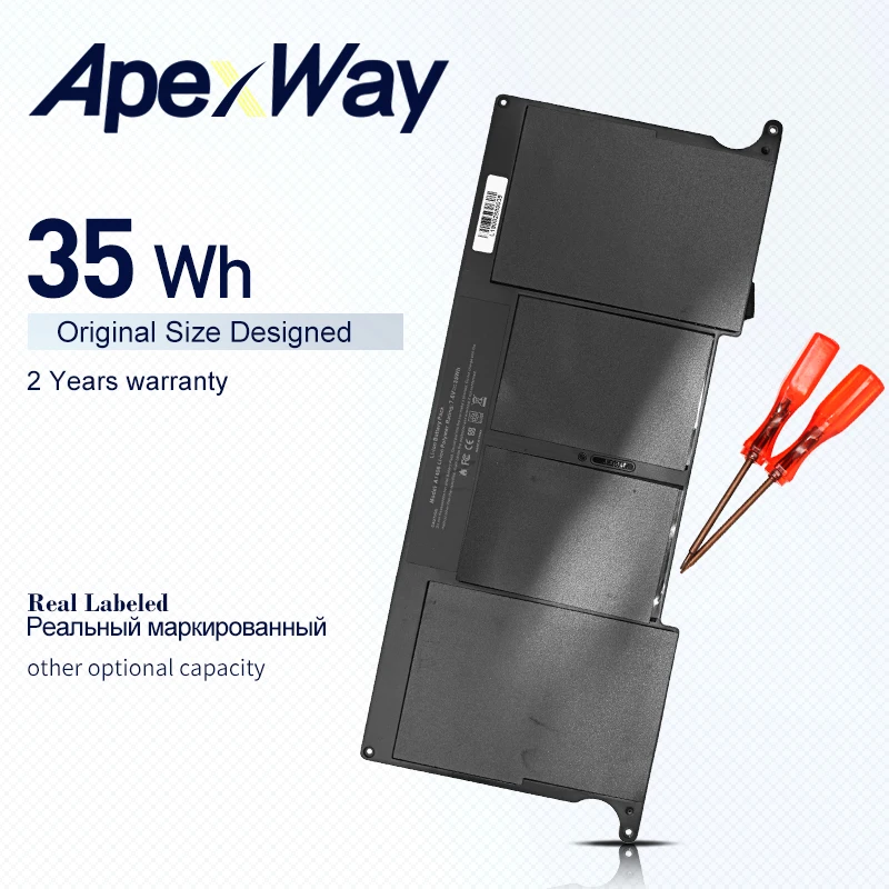 ApexWay 7 3 V 35Wh Аккумулятор для ноутбука Apple A1406 MacBook Air 11 &quotA1465 A1370 (2011 производство) |