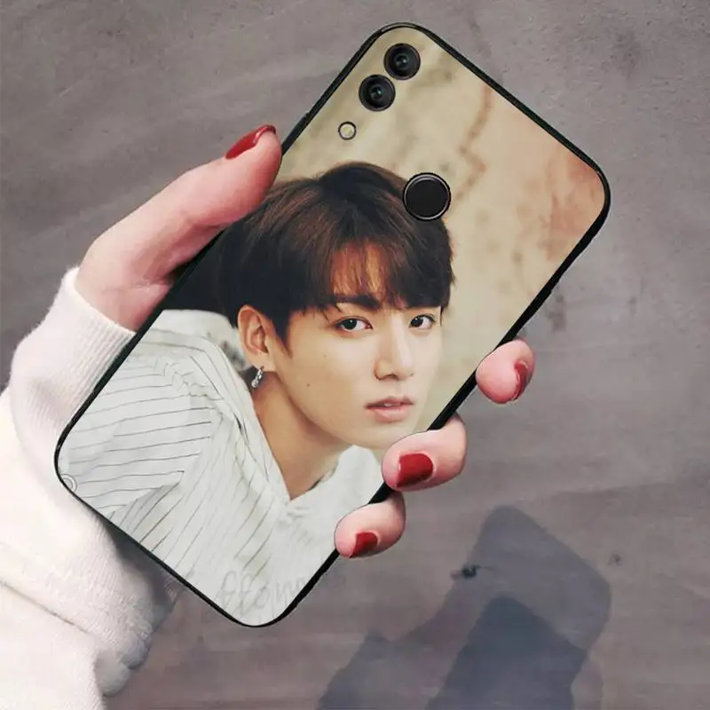 Jungkook Hàn Quốc Nam Ca Sĩ Mềm Điện Thoại Cover Dành Cho Huawei Honor Xem 7a5.45inch 7c5.7inch 8x 8a 8c 9 9X10 20 10i 20i Lite Pro huawei snorkeling case Cases For Huawei