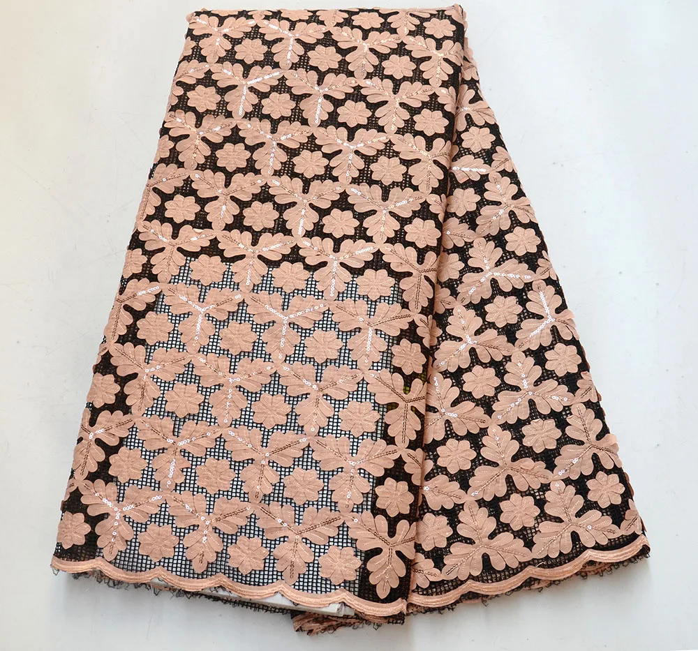 

New Arrival African Organza Lace Fabric With Sequins 2019 High Quality French Sequins Lace Fabric For Weeding Dresses