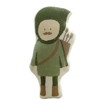 

Animal Shape Pillows Little Boy Fox Neck Pillow Decorative Gift For Kids Room Cute Ribbon Soft Pillow For Travel & Car