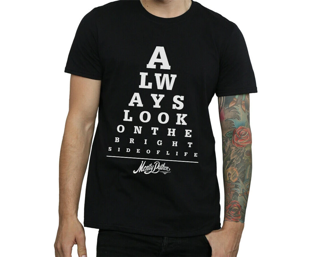 

Monty Python Men'S Always Look On The Bright Side Of Life T-Shirt High Quality Tee Shirt