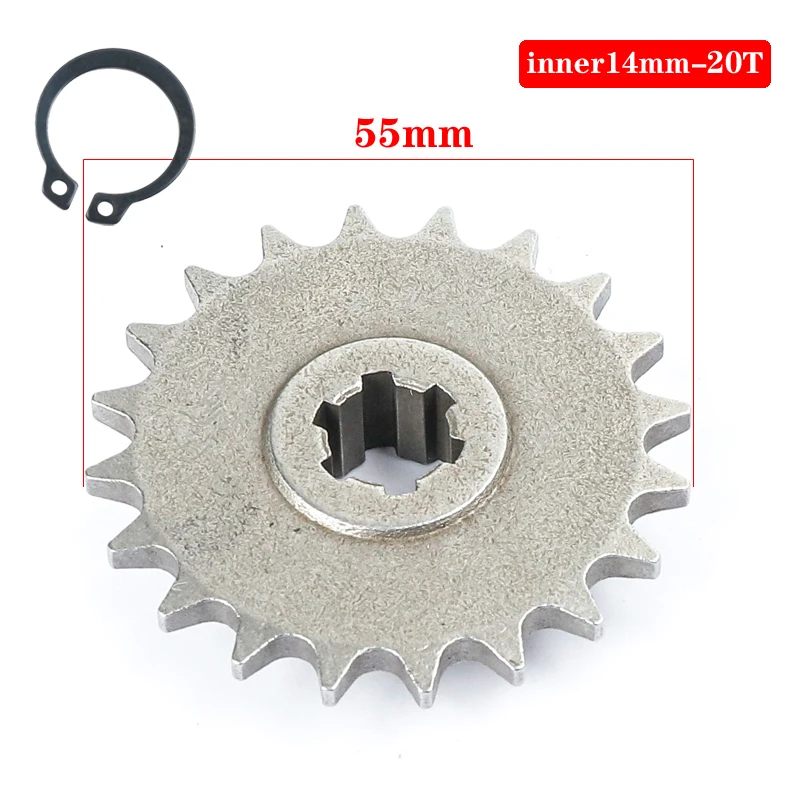 49cc 43cc T8f Tooth Pinion Children's Atv Chains Mini Dirt Pit Bike 11-20 Tooth 2 Stroke Bike Moto Pocket Sprocket Engine Sprocket