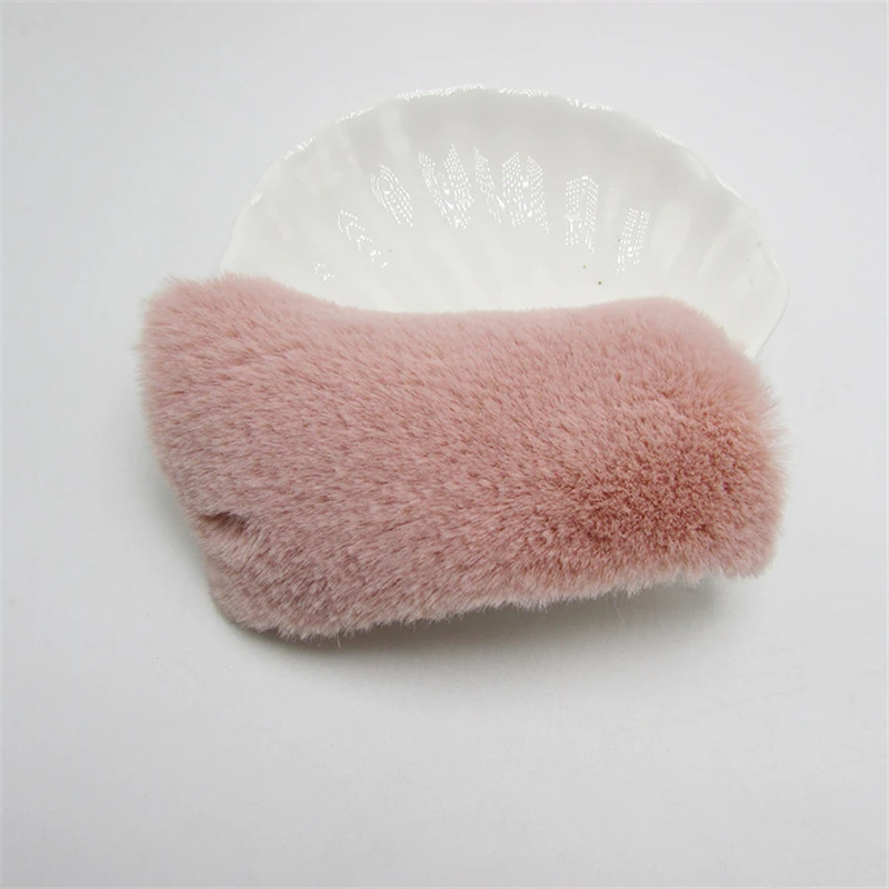 Pink Fabric Flake 5-30 шт. имитация кроличьего меха ткань хлопья DIY ремесло поставки дети шпилька аксессуары головной убор Материал украшения аппликация - Цвет: Pink Fabric Flake
