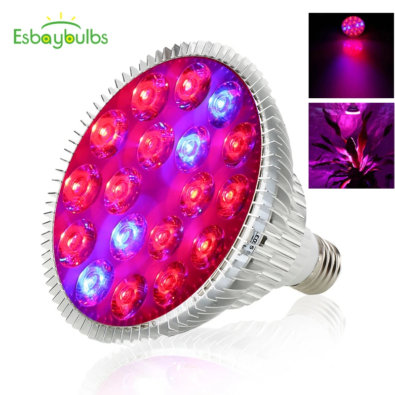 54w Led Grow Light 14 Red 4 Blue Led Light Bulb For Indoor Plant Growth Flowering Seeds Aquarium Greenhouse Hydroponics Lamps Led Grow Lights Aliexpress