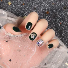 Поддельные ногти желательные доступны с короткими студентами маникюр патч готовой Продукт летняя разборка луна и звезды дрель полный