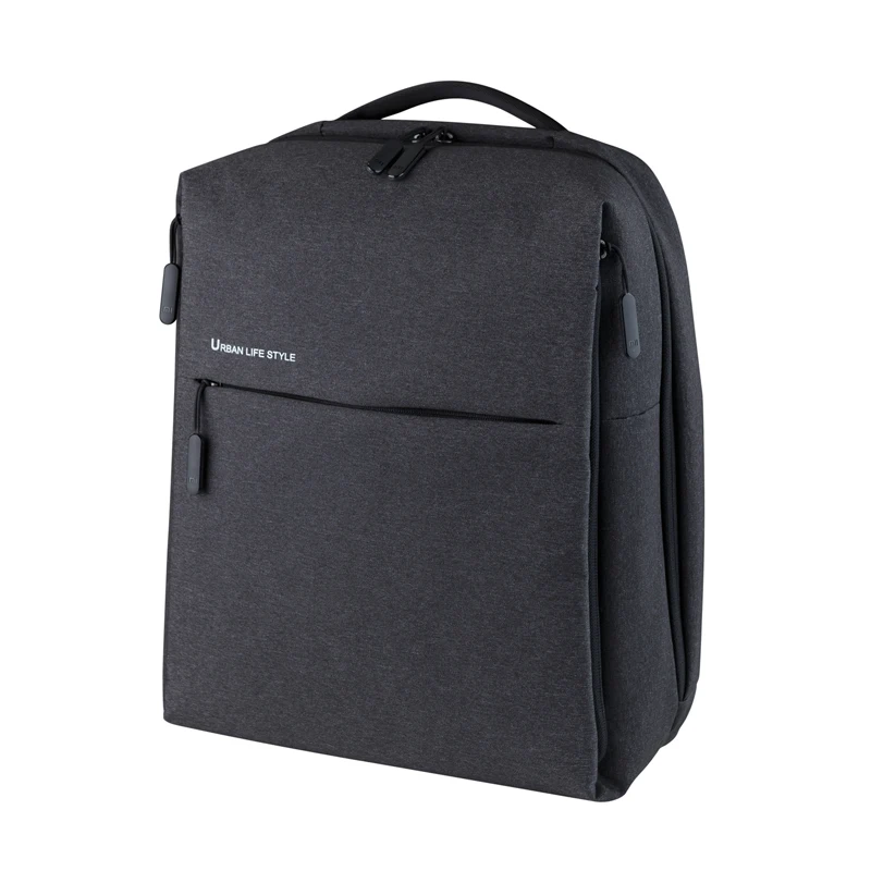 Xiaomi Mijia рюкзак для ноутбука, городской стиль жизни, наплечная сумка, рюкзак, рюкзак, школьная сумка, вещевой мешок, подходит для 14 дюймового портативного ноутбука - Цвет: black