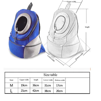 

Pet Dog Cat Outdoor Travel Breathable Bag Dog Adjustment Backpack Safety Mesh Bag Dog Bicycle Hiking Shopping Supplies